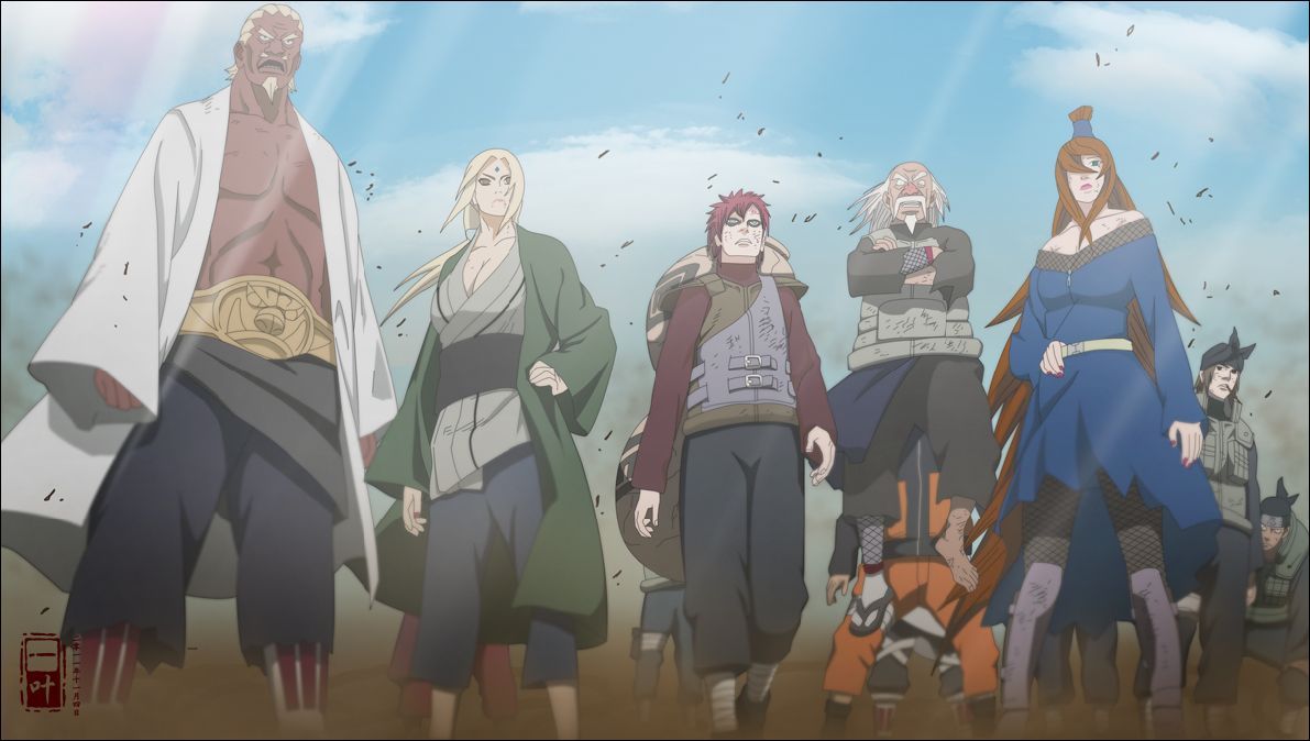 火影忍者五影打斑是第几集，火影忍者第三次忍战第几集开始